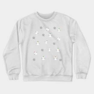 Snowmen and flakes Crewneck Sweatshirt